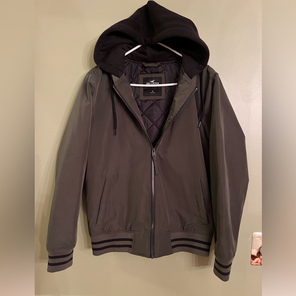 Hollister Olive Green Bomber Jacket